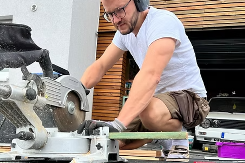 Johann bei der Arbeit